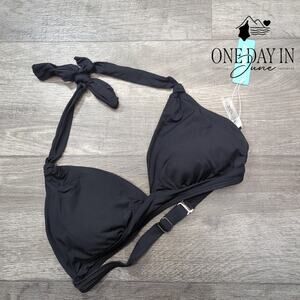 Yonique Halter Molded Cup Bikini Top Size S